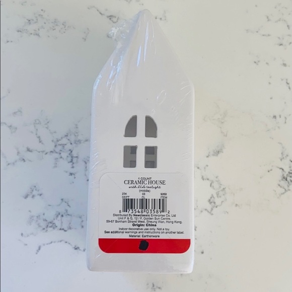 White Ceramic Tall Light Up House - Picture 11 of 15